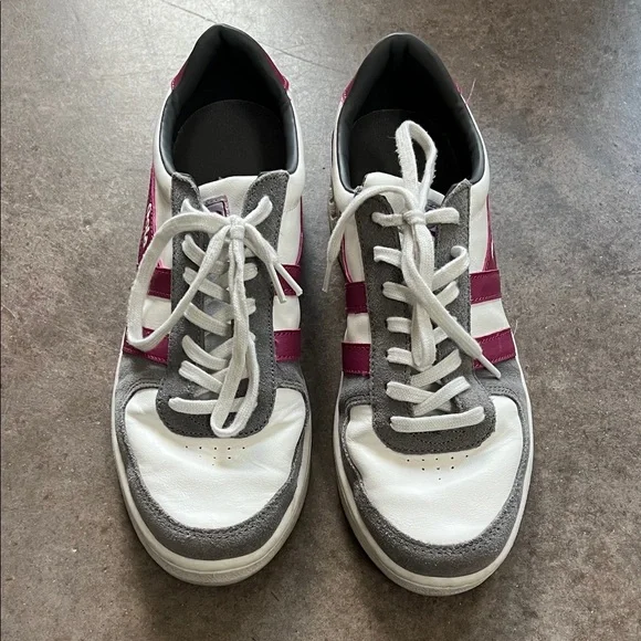 Gola grand slam pure leather Sneakers white ash hot fuchsia - Picture 2 of 12